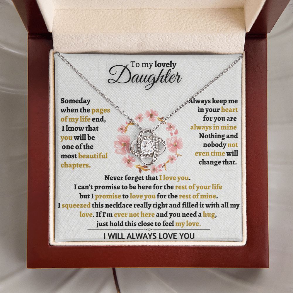 Beautiful Keepsake Gift for Daughter - I Promise To love You - TFG