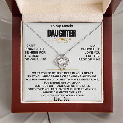 Gift for Daughter from Dad - Promise Knot