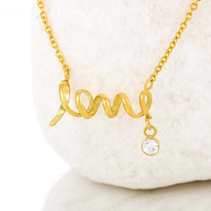 Dear Daughter I'm Always Here For You. Love Necklace Gift For Daughter From Mom
