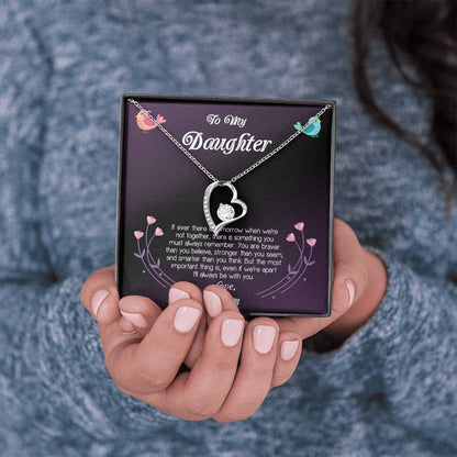 To My Daughter I'll Always Be With You Love Necklace Gift For Daughter From Mom