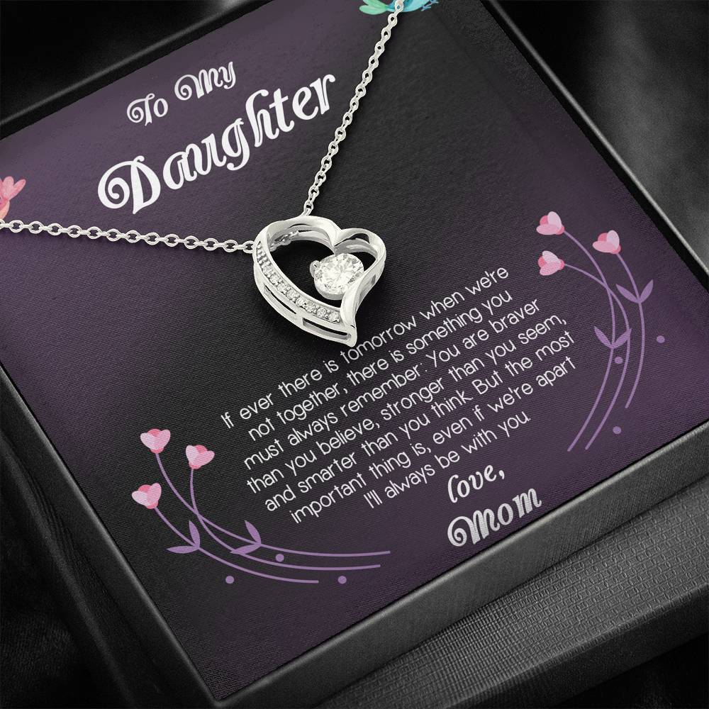 To My Daughter I'll Always Be With You Love Necklace Gift For Daughter From Mom