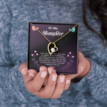To My Daughter I'll Always Be With You Love Necklace Gift For Daughter From Mom