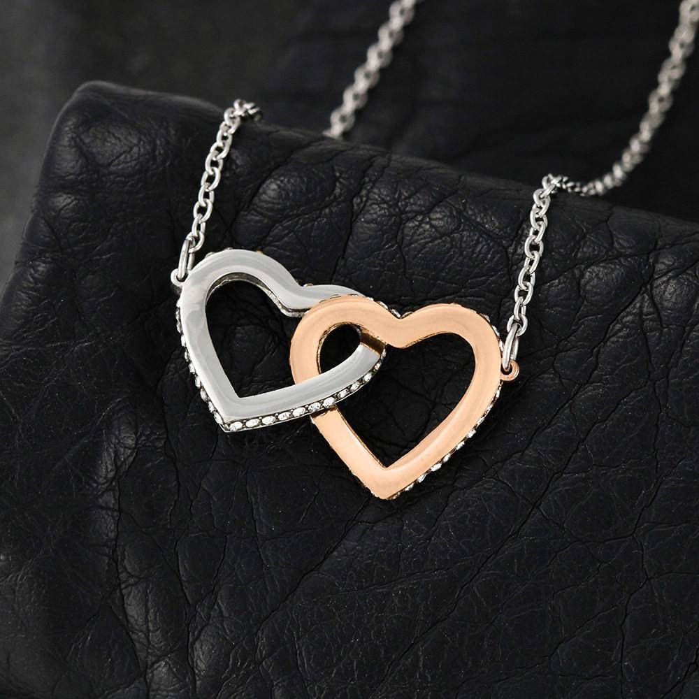 12 Double hearts necklace
