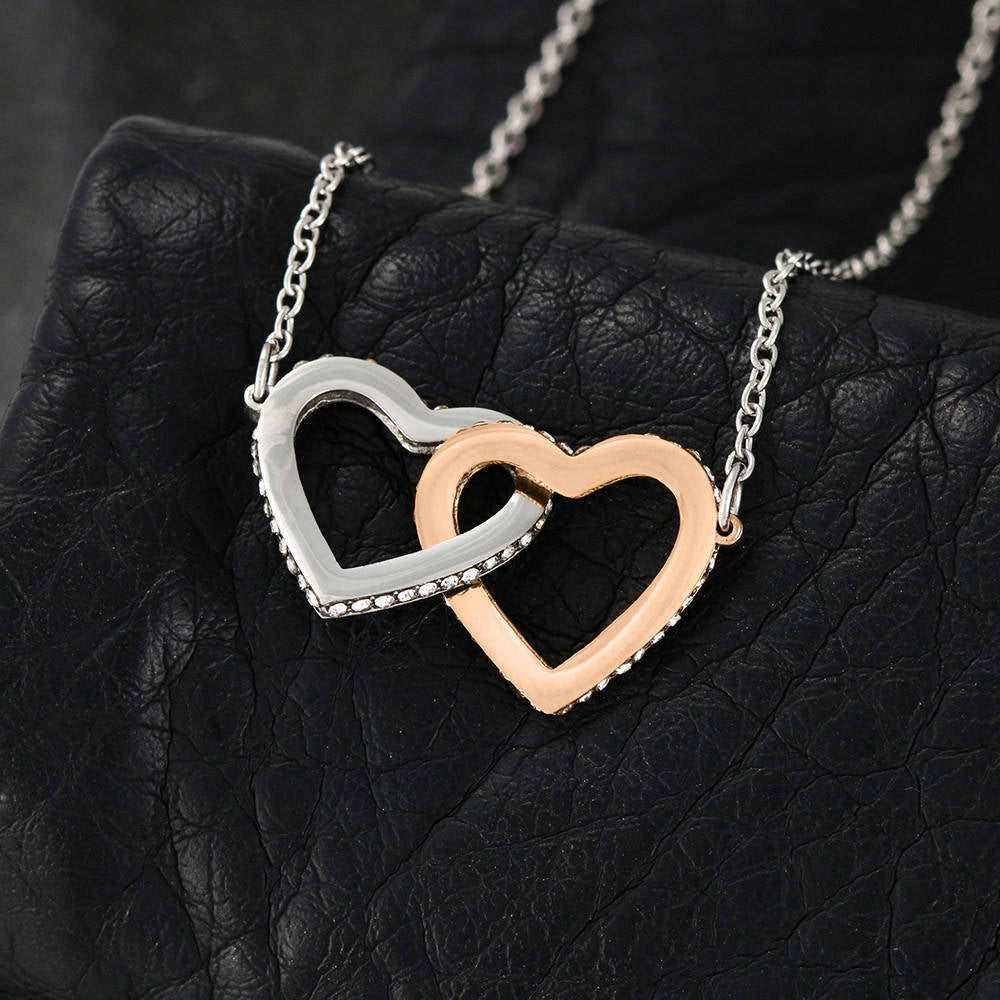 48 Double hearts necklace