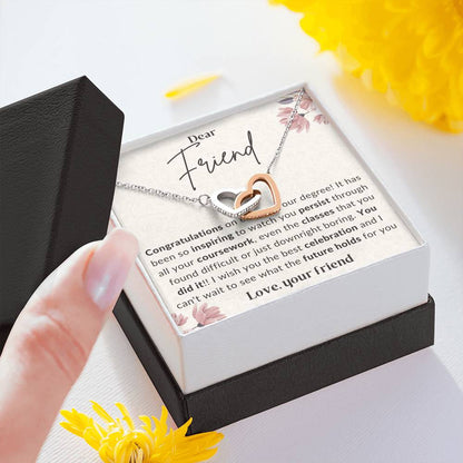 2 Double hearts necklace