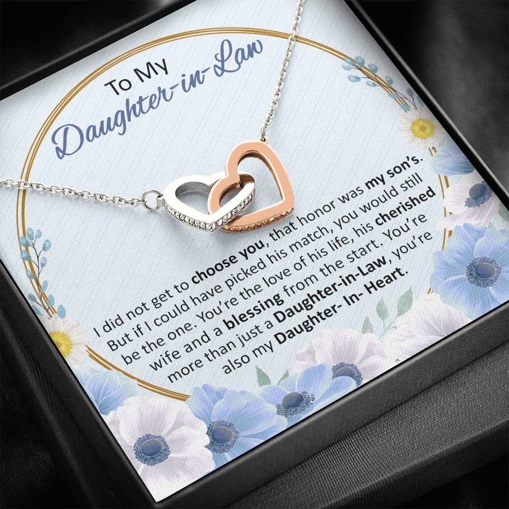 Mother in law to Daughter in law 2 Double hearts necklace