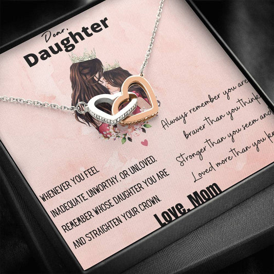 Dear Daughter Straighten Your Crown Gift For Daughter From Mom
