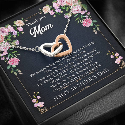 Mother's Day Gift Thank You Mom Because Of You I Know All Things are Possible Gift For Mom
