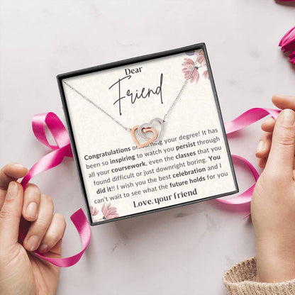 2 Double hearts necklace