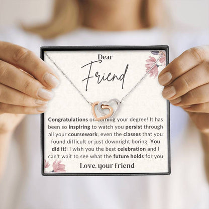 2 Double hearts necklace