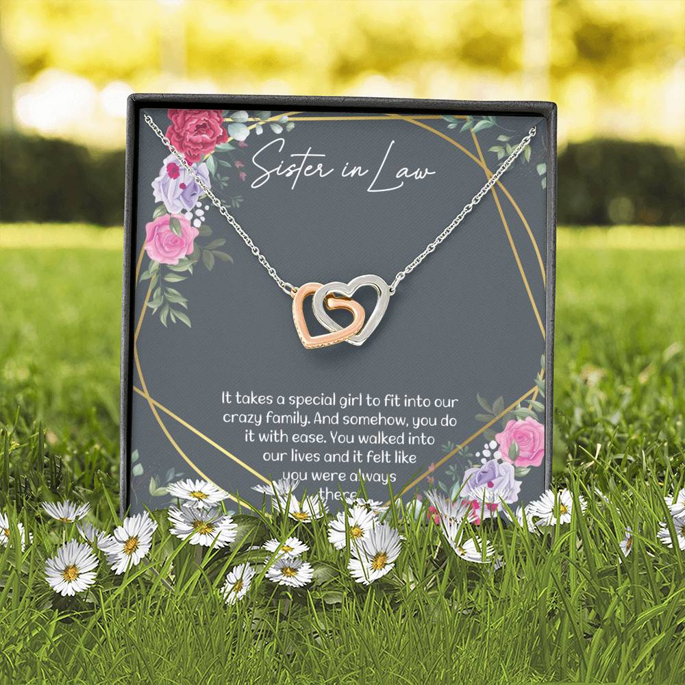 WALKED INTO OUR LIVES - CARD Double hearts necklace