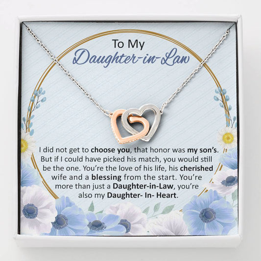 Mother in law to Daughter in law 2 Double hearts necklace