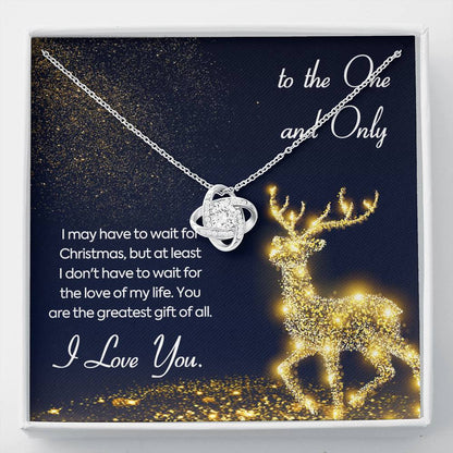 TO THE ONE AND ONLY Love Knot Neclace