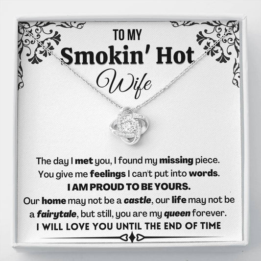 Gift for Wife | Proud to be yours | Love knot Necklace