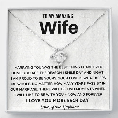 I love you more each day - Gift for Wife