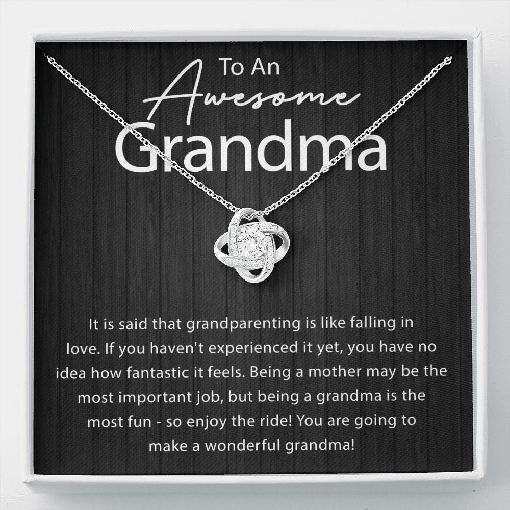 Being a Grandma is the Most Fun Love Knot Neclace