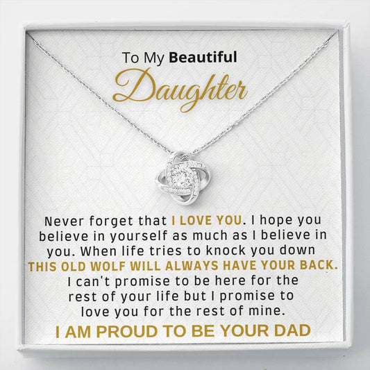 Gift for Daughter from Dad - I am proud to be your Dad
