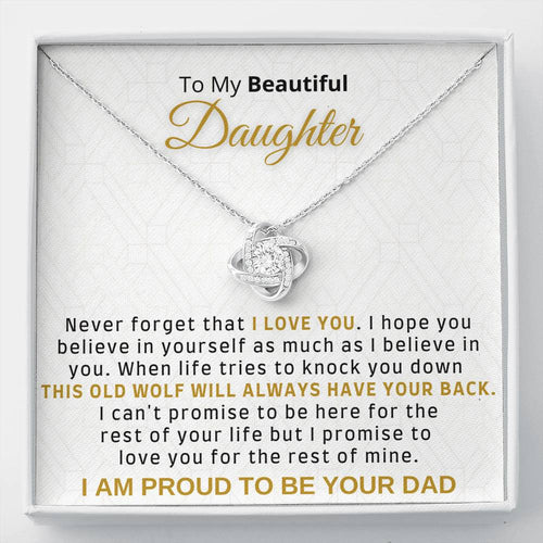 Gift for Daughter from Dad - I am proud to be your Dad