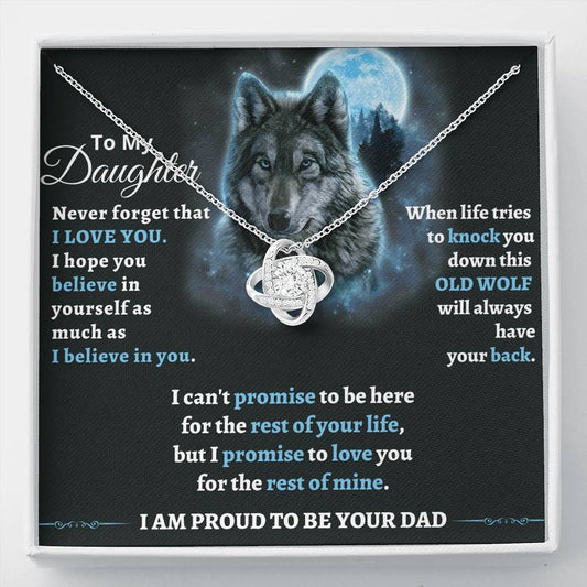 Gift for Daughter from Dad - This old wolf will always have your back