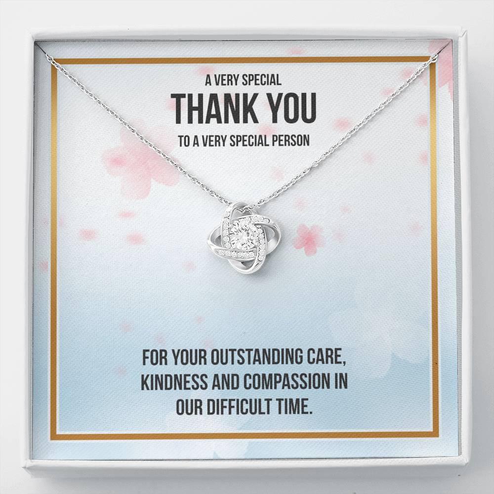 A VERY SPECIAL THANK YOU - CARD Love Knot Neclace