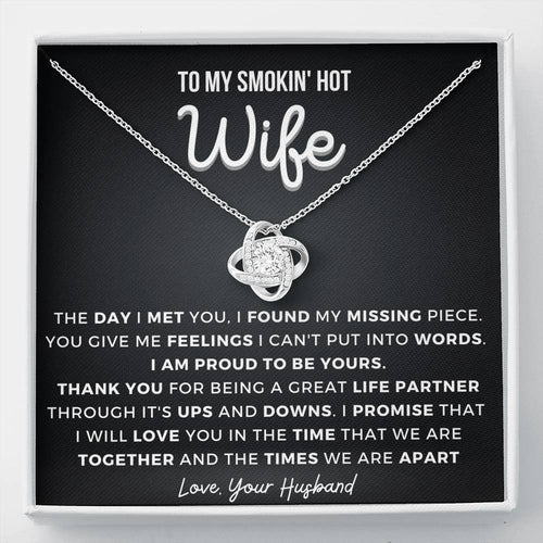 Gift for Wife - Thank you - Love Knot Necklace