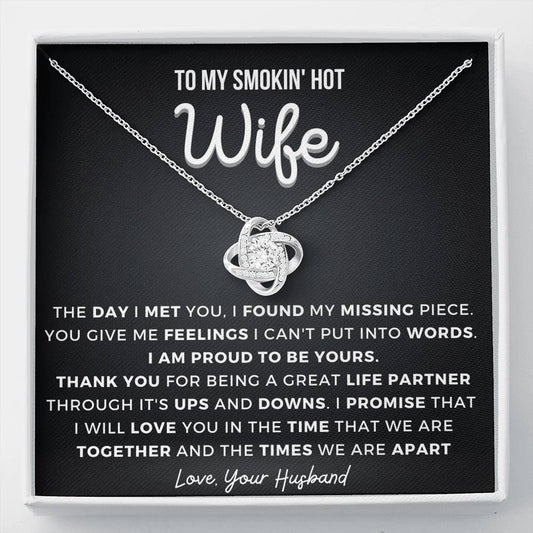 Gift for Wife - Thank you - Love Knot Necklace
