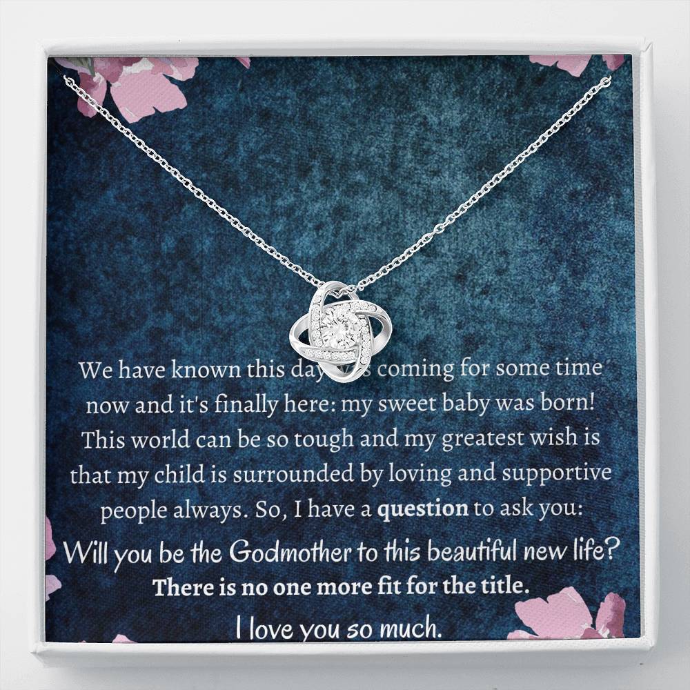Mother to godmother Love Knot Neclace