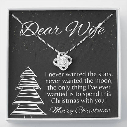 STARS AND MOON Love Knot Neclace