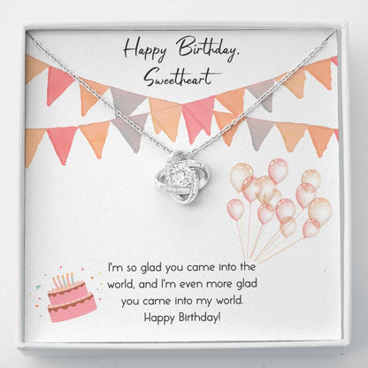 INTO MY WORLD - CARD Love Knot Neclace
