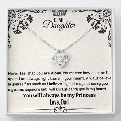 Badass Daughter (91) Love Knot Neclace