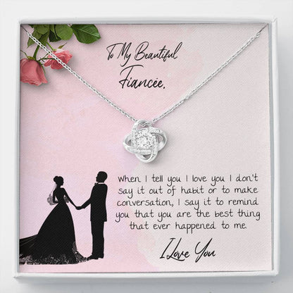 THE BEST THING THAT EVER HAPPENED TO ME - CARD Love Knot Neclace