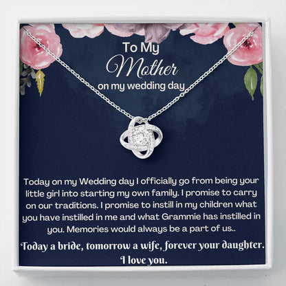 Mother of the bride gift from daughter | Mother of the bride gift from bride | Mother of bride necklace | Gift for mom from Bride