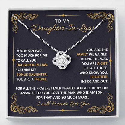 Mother in law to Daughter in law 1 Love Knot Neclace