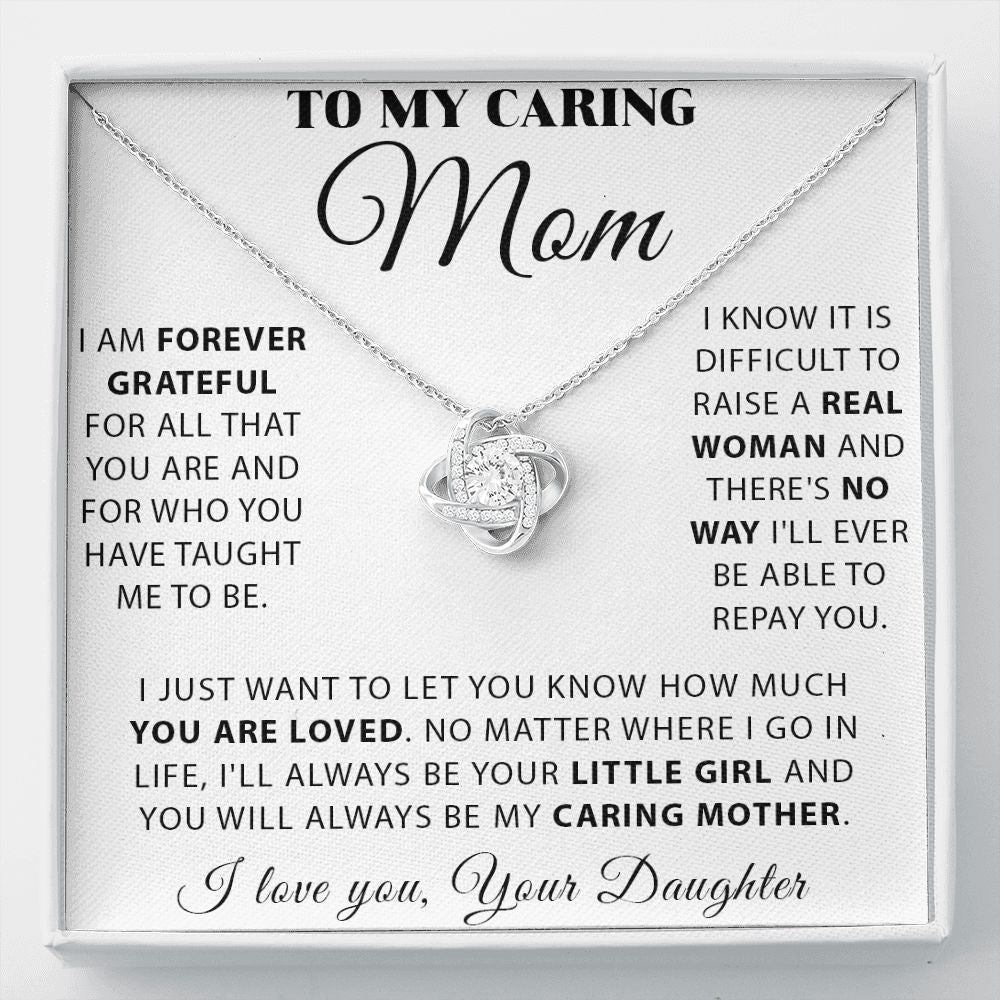 My Caring Mom Love Knot Neclace