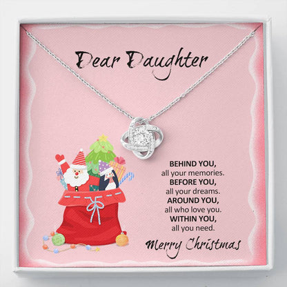 WITHIN YOU ALL YOU NEED Love Knot Neclace