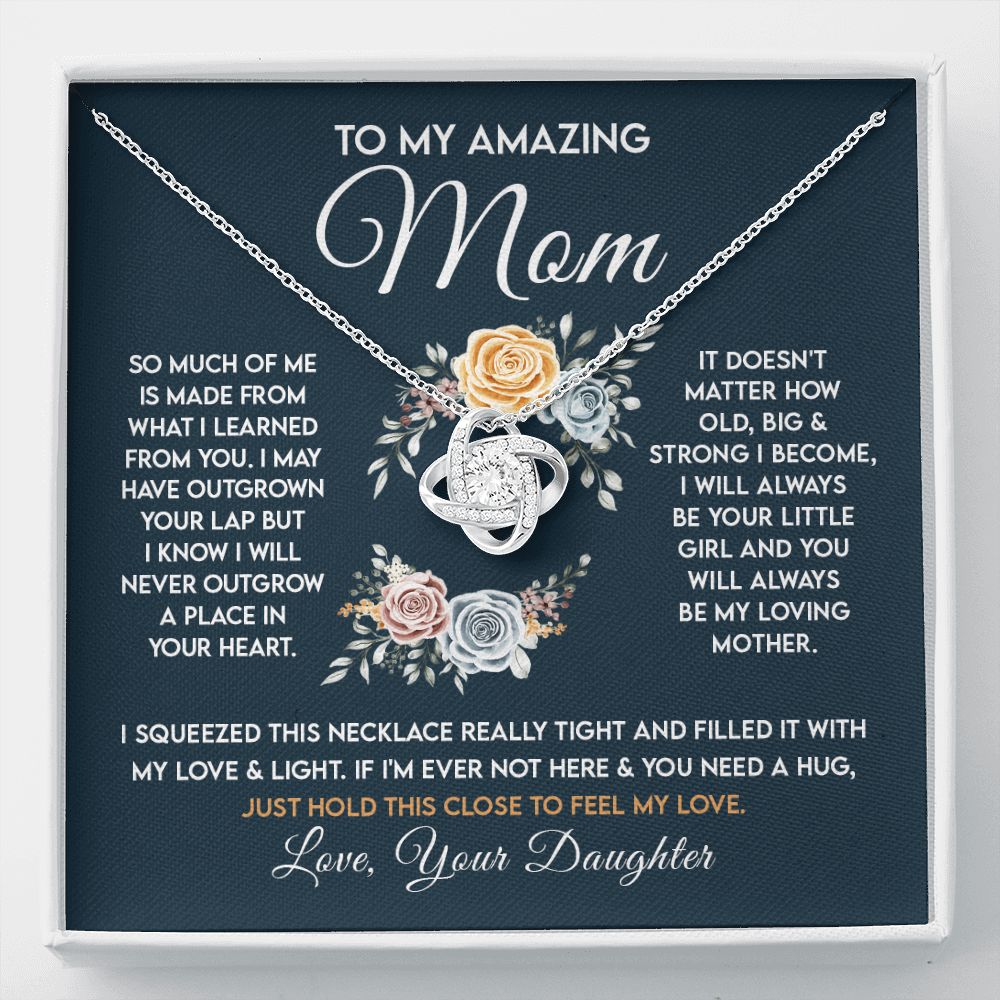 Amazing Mom - Learned From You Love Knot Necklace - TFG