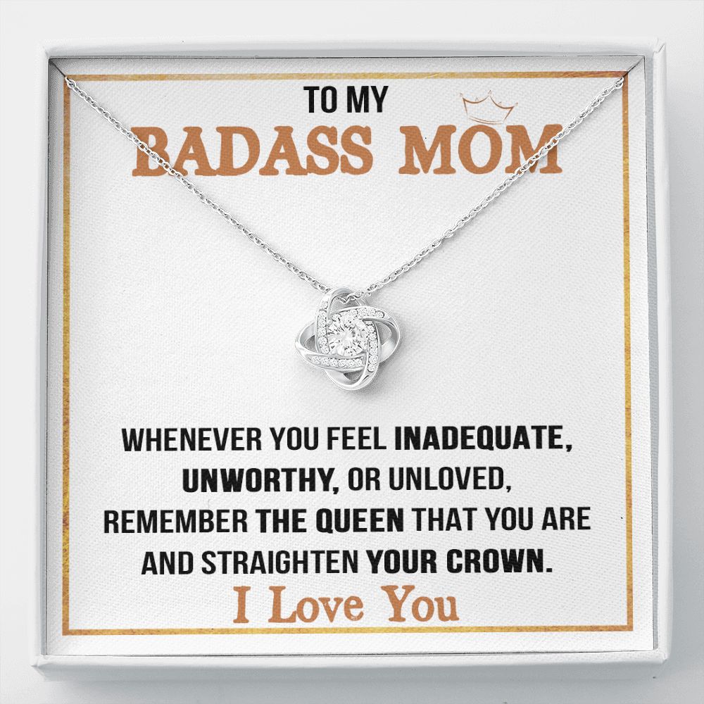 Badass Mom Love Knot Neclace