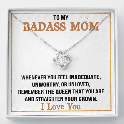 Badass Mom Love Knot Neclace