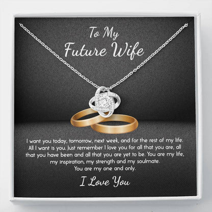 YOU ARE MY ONE AND ONLY - CARD Love Knot Neclace