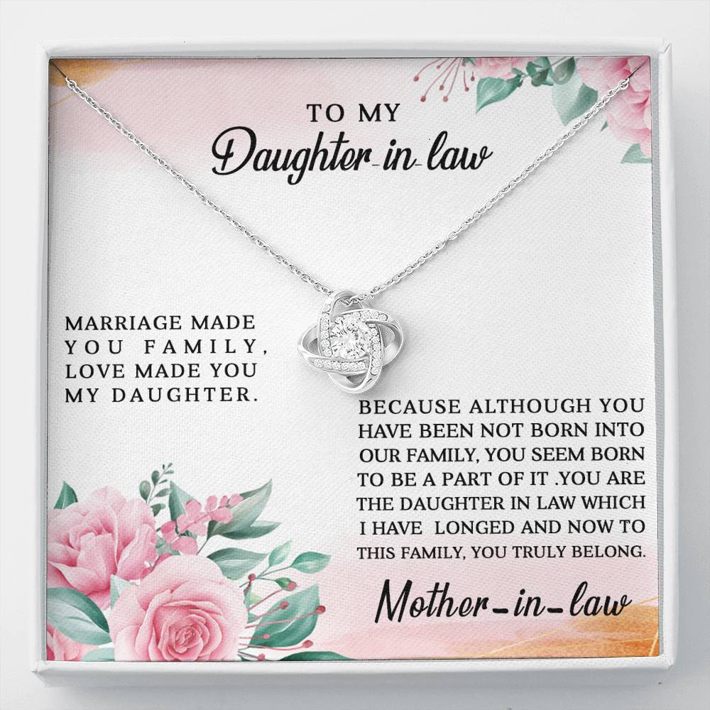 Gift for Daughter in Law - Marriage Made You Family