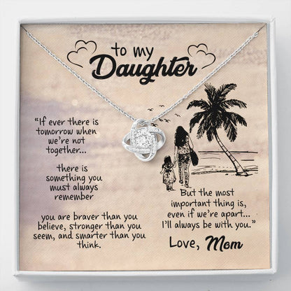 I'LL ALWAYS BE WITH YOU - CARD Love Knot Neclace