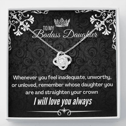 Badass Daughter (88) Love Knot Neclace