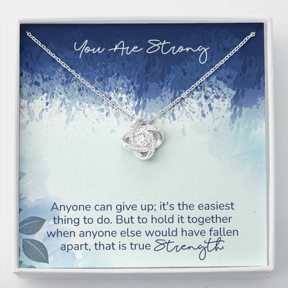 STRENGTH - CARD Love Knot Neclace