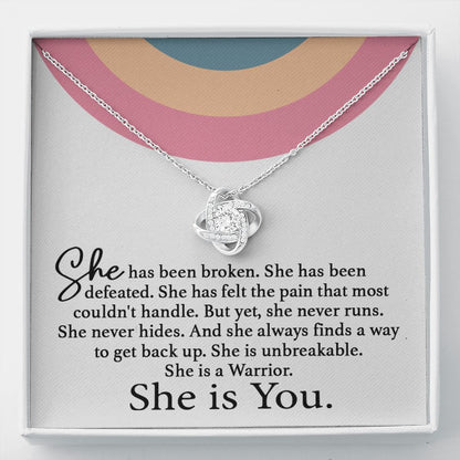 She Is You Love Knot Neclace