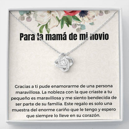 Para la mujer más especial, mi mami (1) Love Knot Neclace