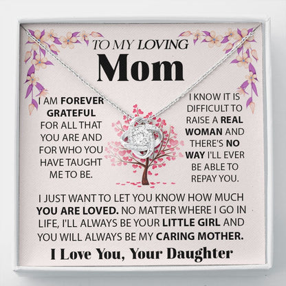 Loving Mom Love Knot Neclace