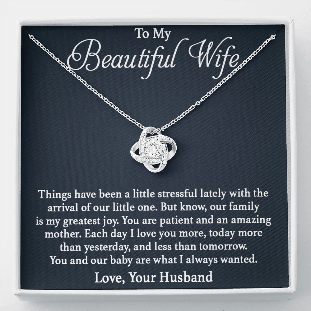To My Beautiful Wife - Our Family Love Knot Neclace