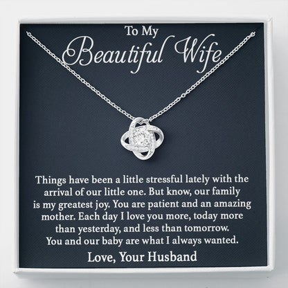 To My Beautiful Wife - Our Family Love Knot Neclace