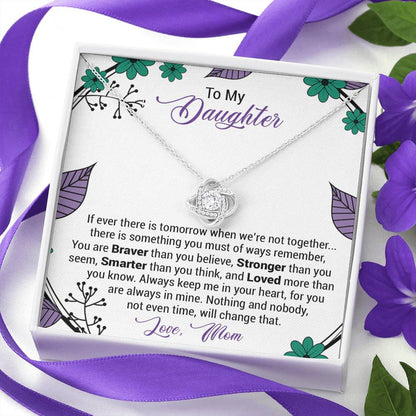 Mom to Daughter 2 Love Knot Neclace