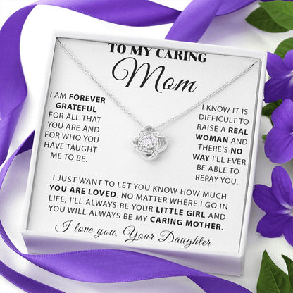 My Caring Mom Love Knot Neclace